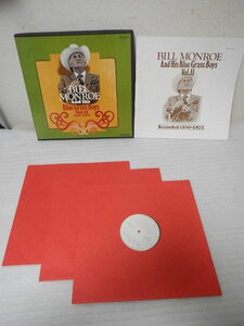  【LPレコード】 BILL MONROE AND HIS BLUE GRASS BOYS 　3枚組