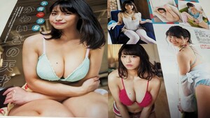 ★☆片岡沙耶 切り抜き 2ページ★☆グラビア 水着 巨乳