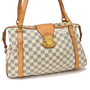 ルイヴィトン ストレーザPM ハンドバッグ N42220 ダミエアズール キャンバス アイボリー LOUIS VUITTON