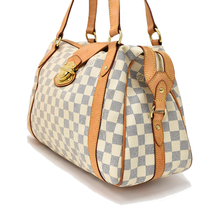 ルイヴィトン ストレーザPM ハンドバッグ N42220 ダミエアズール キャンバス アイボリー LOUIS VUITTON_画像2