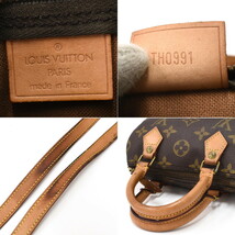 ルイヴィトン ミニスピーディ 2wayバッグ ショルダー M41534 モノグラム ブラウン LOUIS VUITTON Mini Speedy_画像9