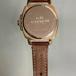 ★稼動品★COACH コーチ /ボーイフレンド★ゴールド文字盤★CA.64.7.34.0970★クオーツ★純正本革ベルト★レディース腕時計★の画像5