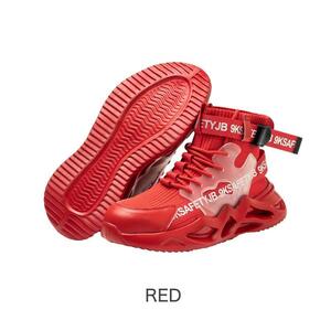 安全靴 作業靴 ハイカット 赤26.0cm メンズ あんぜんくつ セーフティー 靴 おしゃれ 軽量 鋼先芯入り 男女兼用 セール