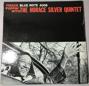 [USA BLUENOTE-4008 溝 耳マーク RVG刻印]ホレス・シルバー・クインテット/FINGER POPPIN'/B.ミッチェル(tp),J.クック(ts),,