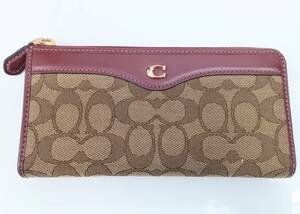 【553】★最終価格★ COACH コーチ シグネチャー 財布 F1880 F34790 ヴィンテージ 実用品 ブランド 長財布 レディース