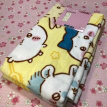 ちいかわ フェイスタオル 2枚組 34×80cm ちいかわ ハチワレ うさぎ モモンガ CHIIKAWA hachiware usagi momonga face towel_画像1