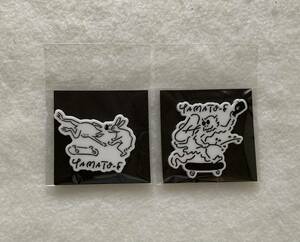 東京国立博物館「 やまと絵」展 オリジナルグッズ 鳥獣戯画 Yu Nagaba アクリルマグネット 2個セット/ 長場雄 未開封品