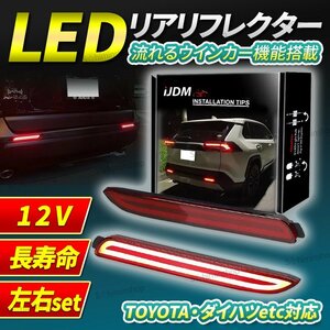 流れる ウインカー シーケンシャル LED リフレクター ファイバー テールランプ バックランプ トヨタ ダイハツ レクサス アルファード 汎用