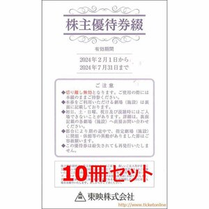 ◆送料無料◆　東映株主優待券　10冊セット　太秦映画村入場券にも！