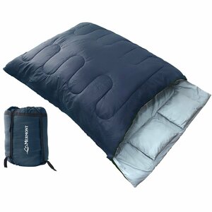 訳あり 寝袋 封筒型 -4℃ 二人用 枕付き 暖かい キャンプ 冬用 軽量 登山 ツーリング アウトドア 車中泊 緊急用 防災