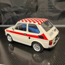 MCG 1　1/18 フィアット１２６　アバルト風カスタム　 fiat126 LOOK ABARTH 1972 - WHITE /MCG 1/18 ミニカー_画像4