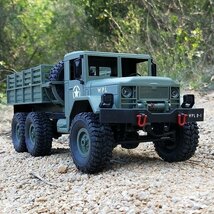 即決[ rc軍用トラックワイヤレスリモートコントロール車 リモート制御車軍用トラックwpl 1 diy/すぐに外出先B-16 1:16 4WD 子供のおもち_画像3