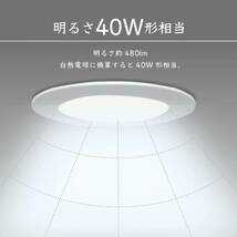 2個セットダウンライト LED 110φ 埋め込み 電球色 昼光色 工事必要 おしゃれ シンプル 間接照明 ダイニング用 食卓用 リビング用 居間用 _画像4