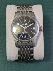 ハミルトンHAMILTON　カーキ　H693190 手巻き　33ミリ　　メカニカル　ステンレスブレス　パイロットウォッチ　IWC　マーク12