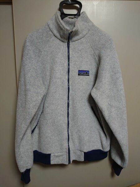 80s デカタグ PATAGONIA フリースジャケット ヘザーグレー Lサイズ