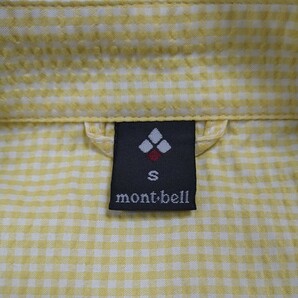 mont-bell モンベル 半袖ボタンダウンシャツ レディースSサイズ イエローの画像4