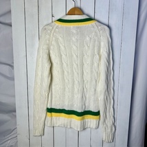 USA古着 美品 60s～70s IZOD LACOSTE ケーブル編み チルデンニットセーター M ヴィンテージ オールド ラコステ 糸巻きタグ アクリル ●252_画像3