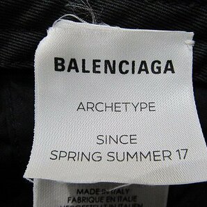 バレンシアガ BALENCIAGA ベースボールキャップ ブラックグレー系 レディース Ｌサイズ 58ｃｍの画像5