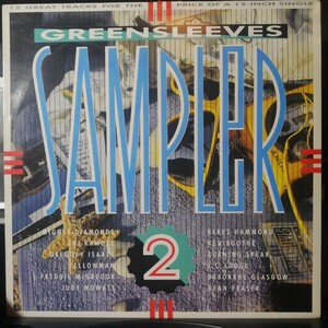 即日支払いのみ LP レゲエ GREENSLEEVES SAMPLER 2 (LP) / V.A./ 再生確認済 80年代後半のラヴァーズチューンを多数収録