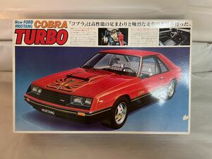 BANDAI バンダイ プラモデル 1/20 new Ford Mustang COBRA TURBO フォード　マスタング　コブラ　激レア品　当時物　