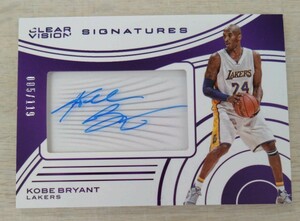 15-16 Panini Clear Vision Auto Kobe Bryant /119