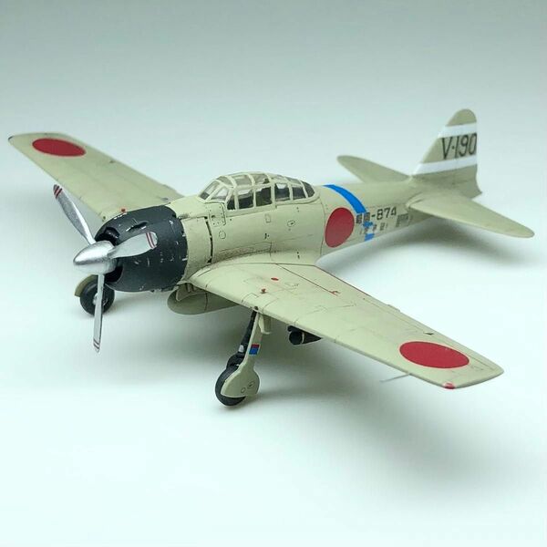 完成品 1/144 Sweet Mitsubishi 三菱 零戦32型 (A6M3) 台南航空隊 V-190 報国874(定平號)