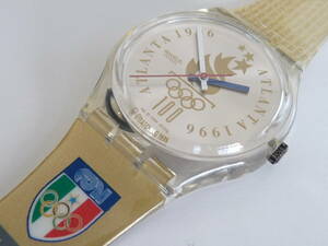  unused battery replaced beautiful goods Swatch regular model Swatch 1995 year ATLANTA 1996 OLYMPIC TEAM France product number GZ150