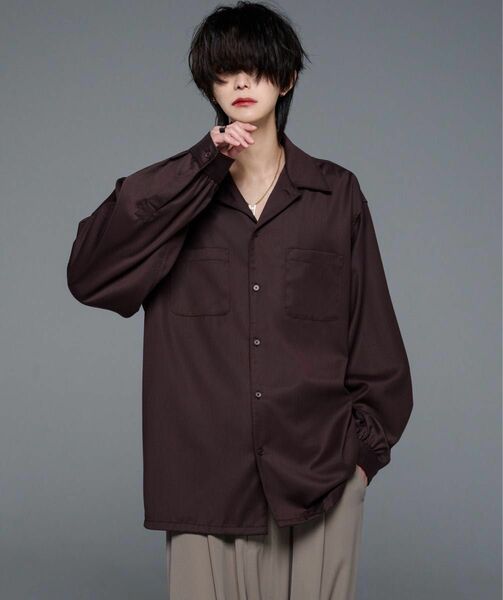 【ADRER】dolman sleeve open color shirt/ドルマンスリーブオープンカラーシャツ