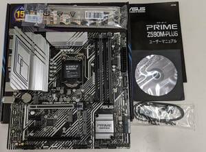 ASUS PRIME Z590M-PLUS IOパネル他付属品有り LGA1200 MicroATX 10・11th Gen CPU対応 動作確認済 [送料無料]