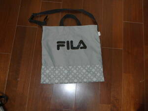 FILA filler shoulder bag tote bag gray series corporation Pal 