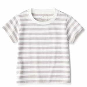 無印良品　キッズ　Tシャツ　ライトシルバーグレー