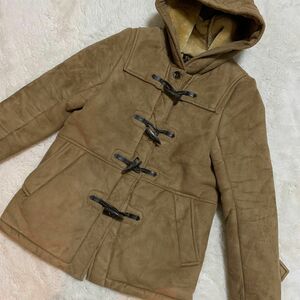 FREAK'S STORE フェイクムートンダッフルコート Mサイズ　キャメル フード