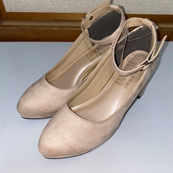新品 Avail ピンクベロアヒール L