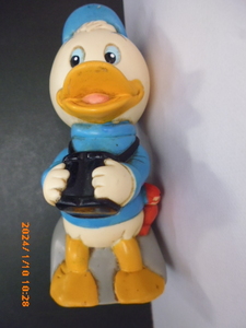 デイズニー　Disney デユーイ　Dewey Duck　Shelcore Inc. 1980年代　ソフビフィギュア　Squeeze Figure