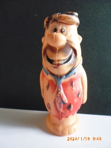 ビンテージ原始家族　Flintstone ハンナバーバラ　フレッドお父さん　Fred 1960年代　プラスチック　フィギュア