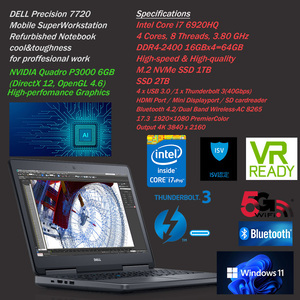 画像生成Ai/4K動画編集/3D CAD/3Dモデラー★世界最高峰のMobile Workstation★超絶core i7 3.8GHz&Quadro-6GB超高速NVMeSSD1TB&SSD2TB&64GB