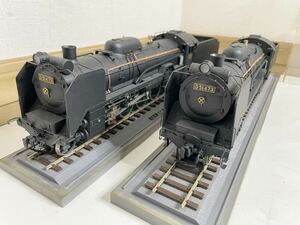 ●鉄道模型●型式D51 蒸気機関車〈標準型〉（1/40）●三井金属　2車輌セット　一部欠損あり　