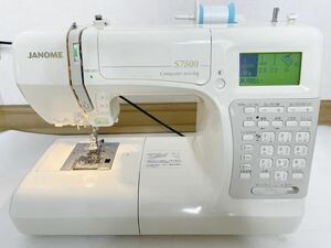 【美品】JANOME ジャノメミシン コンピューターミシン S7800