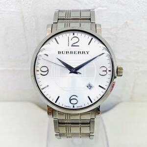 108 BURBERRY バーバリー メンズ腕時計 腕時計 時計 クオーツ クォーツ 3針 カレンダー付きBU8056 30M 100FEET シルバー SILVER NK