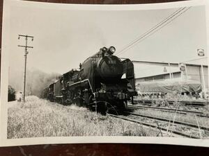 昭和鉄道写真：山陰本線鉄道100年記念列車.先頭はなめくじドーム機D51 1[浜田区]。次位以下C56+C57+D51の４重連。1972年6月撮影/11.8㎝。