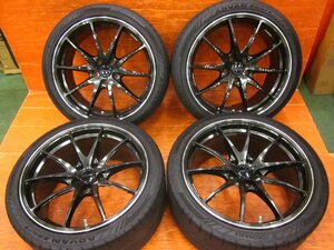 【M】RAYS VOLK G25 鍛造 19インチ 8.5J/9.5J インセット 45 PCD 114.3-5H ADVAN Sport 235/40R19 265/35R19 中古4本セット LEXUS RCで使用