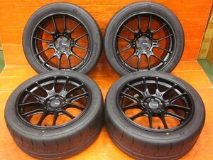 【Y4】ENKEI エンケイ GTC02 マットブラック 17インチ 8.5J +40 PCD100 5H ブリヂストン POTENZA RE-12D 235/40R17(2023年製新品) 86/BRZ等