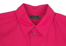 サイトs'yte リヨセルコットンサイドスリットロングシャツ ピンク3_画像4