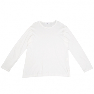  Yohji Yamamoto pool Homme Yohji Yamamoto POUR HOMME cotton crew neck long sleeve cut and sewn white 3