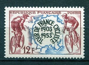 983◇フランス　1953年　自転車レース　1種完　MH