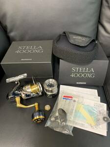 14ステラ4000XG シマノ 夢屋スプール ハンドルノブ スタンド付き 中古品ジャンク扱い！SHIMANO STELLA 