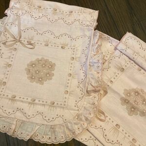 未使用品　ランジェリー　巾着袋　3枚セット　　ハンドメイド 