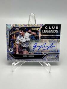 2021-22 Panini EPL Prizm Club Legends ゲイリー・リネカー Gary Lineker 直筆サインカード Tottenham Hotspur Auto