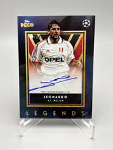 【49枚限定】2023 Topps DECO レオナルド Leonardo 直筆サインカード AC MILAN 鹿島アントラーズ Auto_画像3