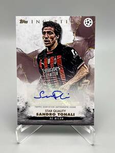 2023 Topps UEFA Club Competitions Inception サンドロ・トナーリ Sandro Tonali 直筆サインカード AC Milan Auto